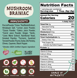 Mushroom Brainiac Broth Powder